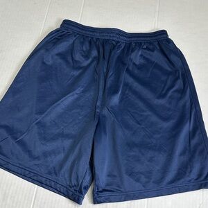 Soffe Nylon Mesh 7” Short Navy Men’s Medium Pull On Activewear Basketball Gym